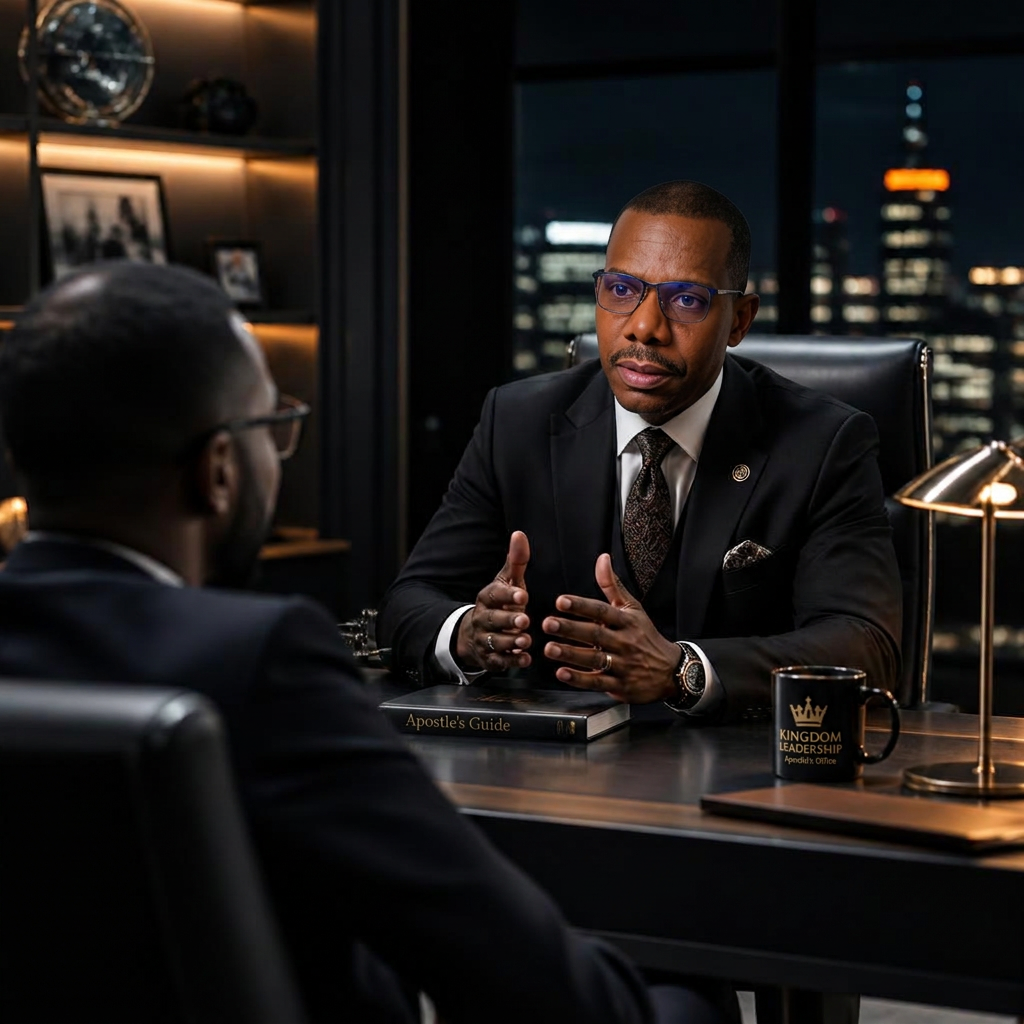 Apostle Anderson Williams providing one-on-one executive leadership counseling